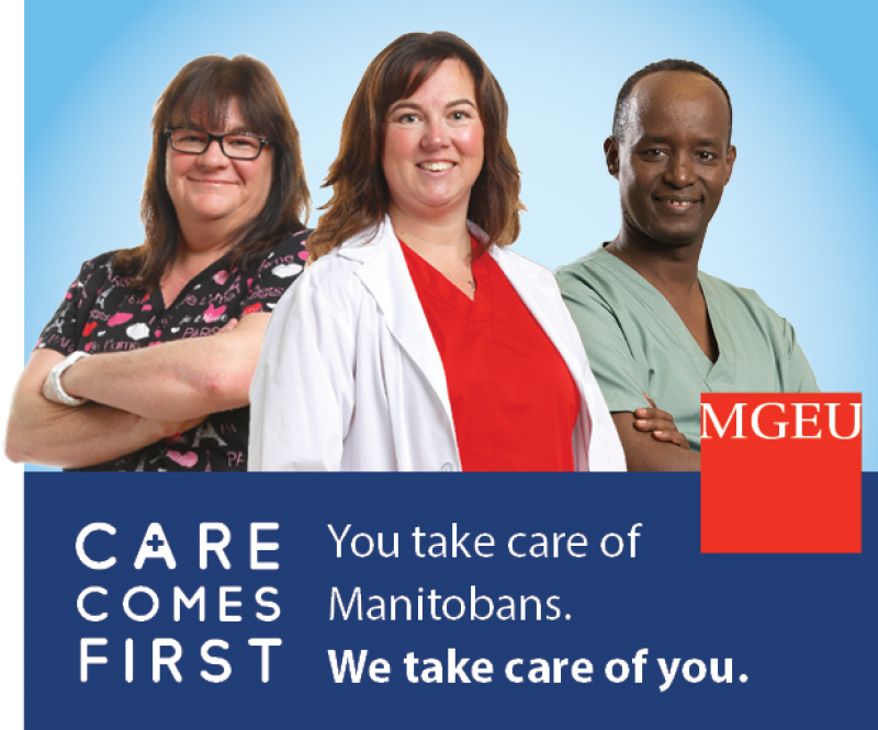 three MGEU health care members