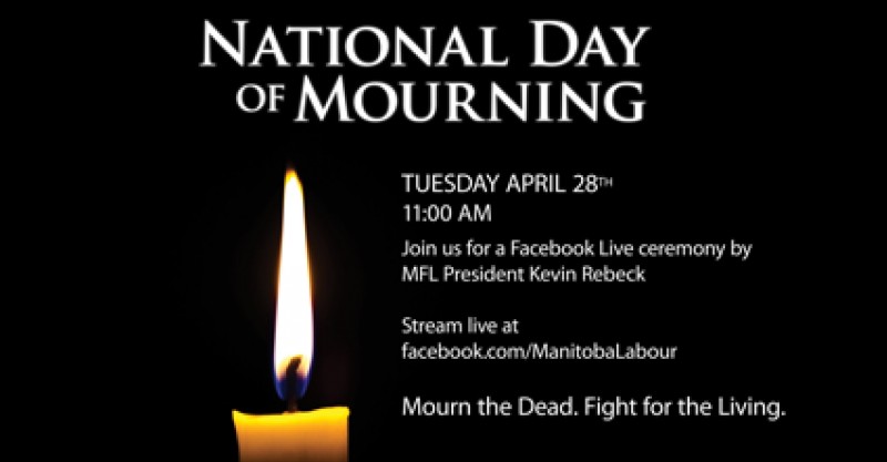 Day of mourning event poster