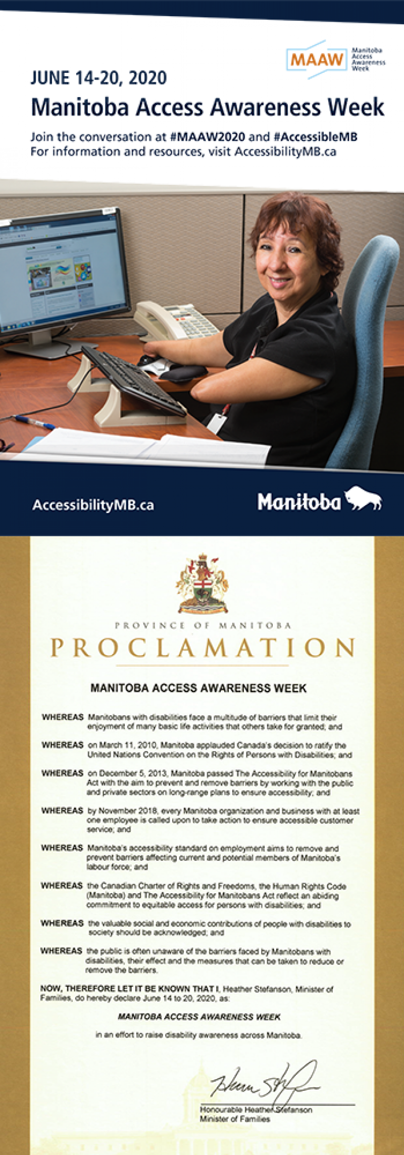 MAAW Poster and Proclamation